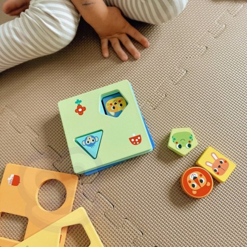 TOOKY TOY Układanka Montessori Kształty i Kolory Zwierzątka 6 Planszy FSC Tooky Toy TOOKY TOY Układanka Montessori Kształty i Kolory Zwierzątka 6 Planszy FSC Tooky Toy