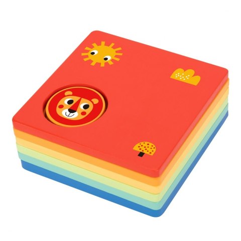 TOOKY TOY Układanka Montessori Kształty i Kolory Zwierzątka 6 Planszy FSC Tooky Toy TOOKY TOY Układanka Montessori Kształty i Kolory Zwierzątka 6 Planszy FSC Tooky Toy