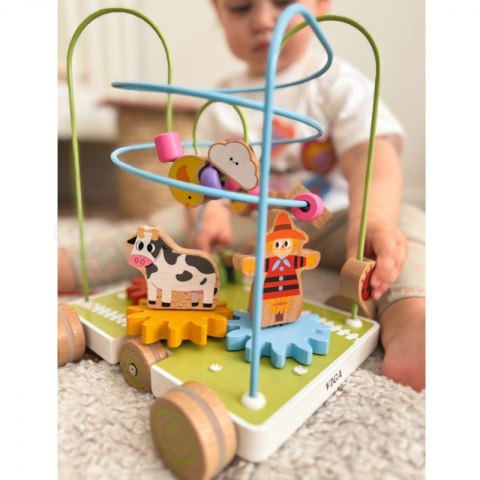 VIGA Labirynt Przeplatanka do Ciągnięcia 2w1 Farma Viga Toys VIGA Labirynt Przeplatanka do Ciągnięcia 2w1 Farma Viga Toys