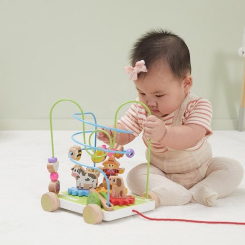 VIGA Labirynt Przeplatanka do Ciągnięcia 2w1 Farma Viga Toys VIGA Labirynt Przeplatanka do Ciągnięcia 2w1 Farma Viga Toys