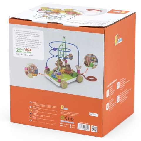 VIGA Labirynt Przeplatanka do Ciągnięcia 2w1 Farma Viga Toys VIGA Labirynt Przeplatanka do Ciągnięcia 2w1 Farma Viga Toys