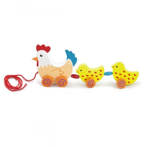 VIGA Zestaw do ciągnięcia Kurka z kurczakami 36 cm Viga Toys VIGA Zestaw do ciągnięcia Kurka z kurczakami 36 cm Viga Toys