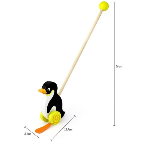 Viga Toys Drewniany Pchacz Pingwin Viga Toys Viga Toys Drewniany Pchacz Pingwin Viga Toys
