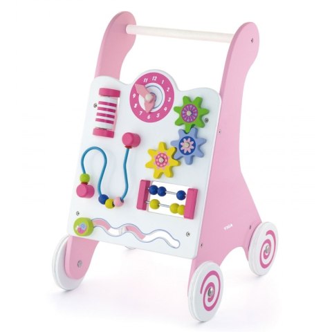 Viga Toys Pchacz Drewniany Edukacyjny Różowy Montessori Viga Toys Viga Toys Pchacz Drewniany Edukacyjny Różowy Montessori Viga Toys