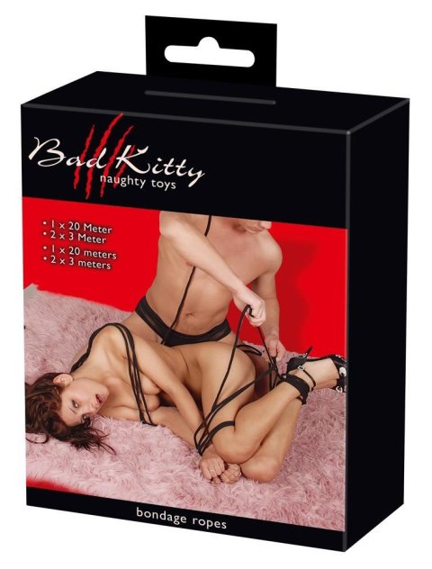 Bondage Ropes black Bad Kitty Bondage Ropes black Bad Kitty