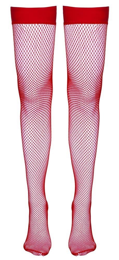 Hold-up Stockings red L Cottelli LEGWEAR