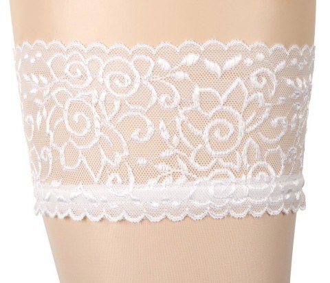 Hold-up Stockings white 2 Cottelli LEGWEAR
