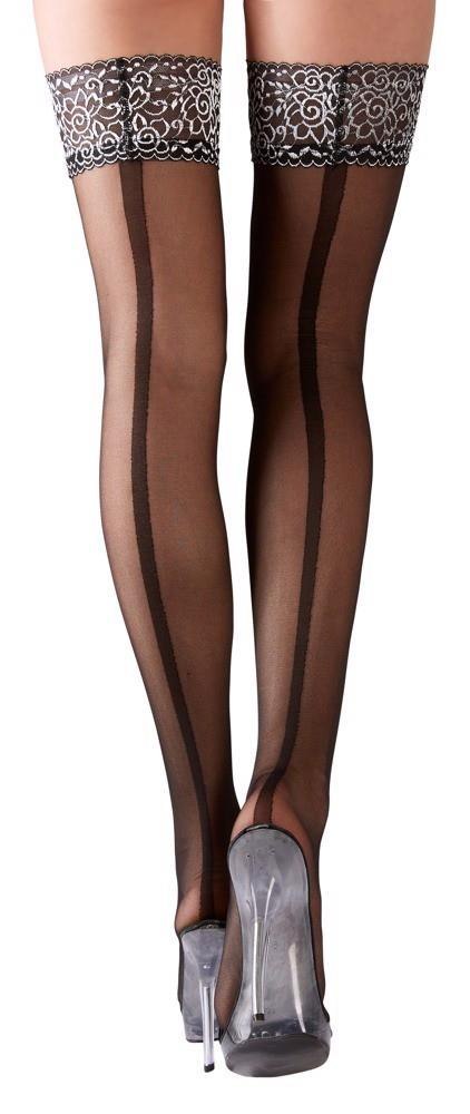 Hold-up Stockings with Seam 3 Cottelli LEGWEAR Hold-up Stockings with Seam 3 Cottelli LEGWEAR