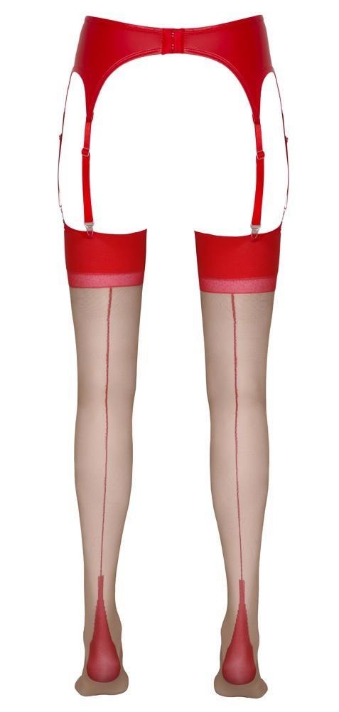 Stockings skin/red 5 Cottelli LEGWEAR Stockings skin/red 5 Cottelli LEGWEAR