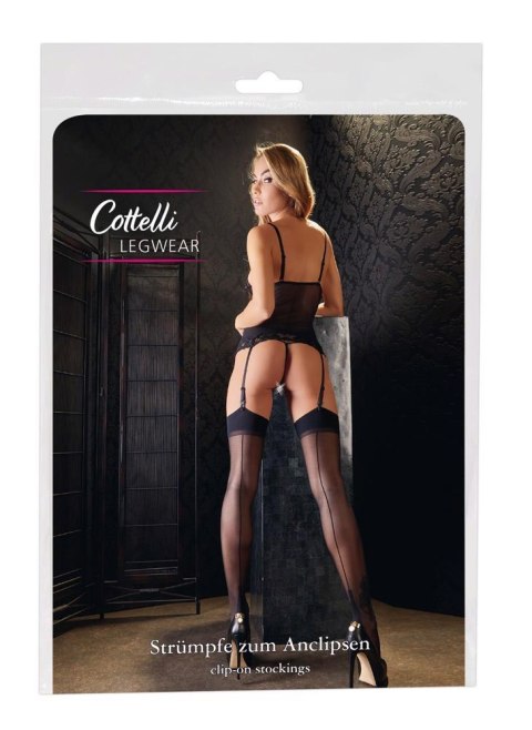Stockings with seam black 7 Cottelli LEGWEAR Stockings with seam black 7 Cottelli LEGWEAR