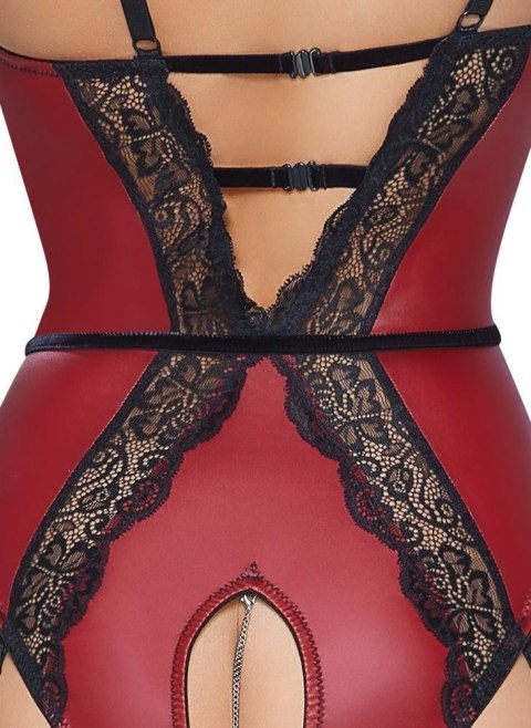 Body red/black XL Abierta Fina