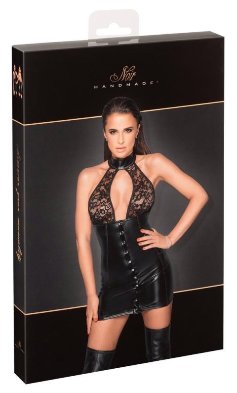 Noir Dress Button S Noir