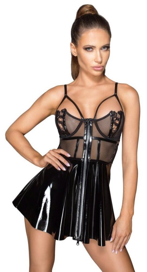 Vinyl Mini Dress M Noir Vinyl Mini Dress M Noir