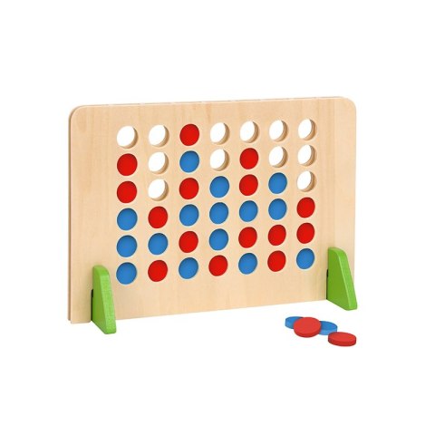 TOOKY TOY Drewniana Gra Logiczna 4 w Linii 45 el. Tooky Toy TOOKY TOY Drewniana Gra Logiczna 4 w Linii 45 el. Tooky Toy