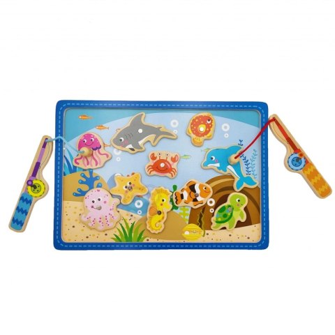 TOOKY TOY Drewniana Gra Łowienie Rybek 2 Wędki + 10 el. Tooky Toy TOOKY TOY Drewniana Gra Łowienie Rybek 2 Wędki + 10 el. Tooky Toy