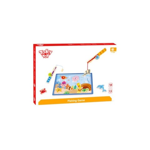 TOOKY TOY Drewniana Gra Łowienie Rybek 2 Wędki + 10 el. Tooky Toy TOOKY TOY Drewniana Gra Łowienie Rybek 2 Wędki + 10 el. Tooky Toy