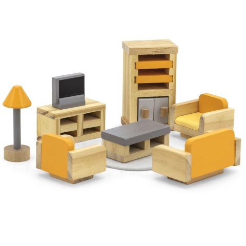 VIGA PolarB Zestaw Mebelków do Domku dla Lalek Salon Viga Toys VIGA PolarB Zestaw Mebelków do Domku dla Lalek Salon Viga Toys