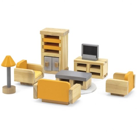 VIGA PolarB Zestaw Mebelków do Domku dla Lalek Salon Viga Toys VIGA PolarB Zestaw Mebelków do Domku dla Lalek Salon Viga Toys
