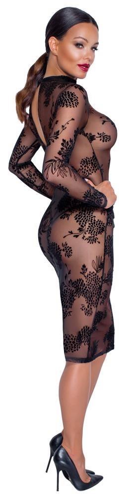Dress Flock Print L Noir Dress Flock Print L Noir