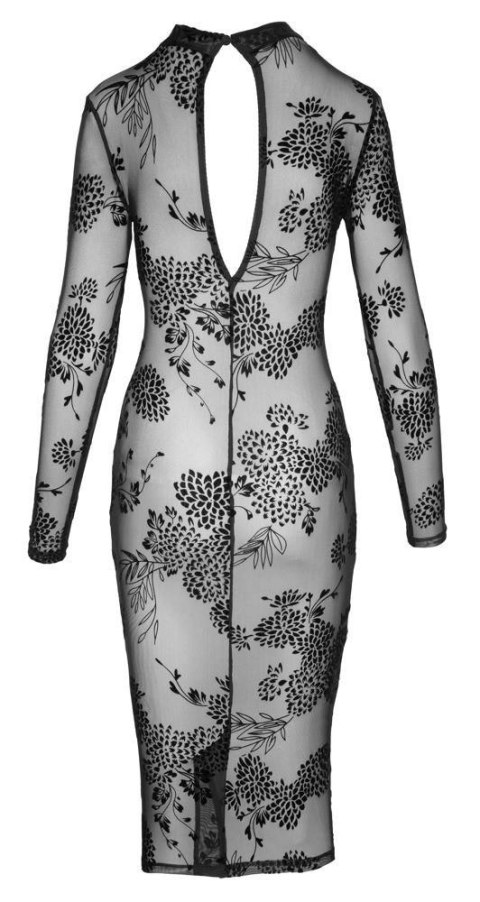 Dress Flock Print L Noir Dress Flock Print L Noir