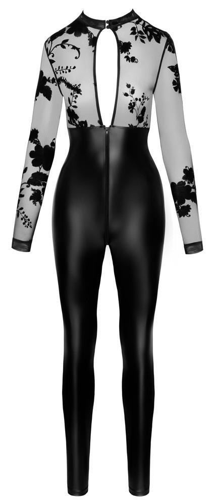 Jumpsuit Flock Print XL Noir Jumpsuit Flock Print XL Noir