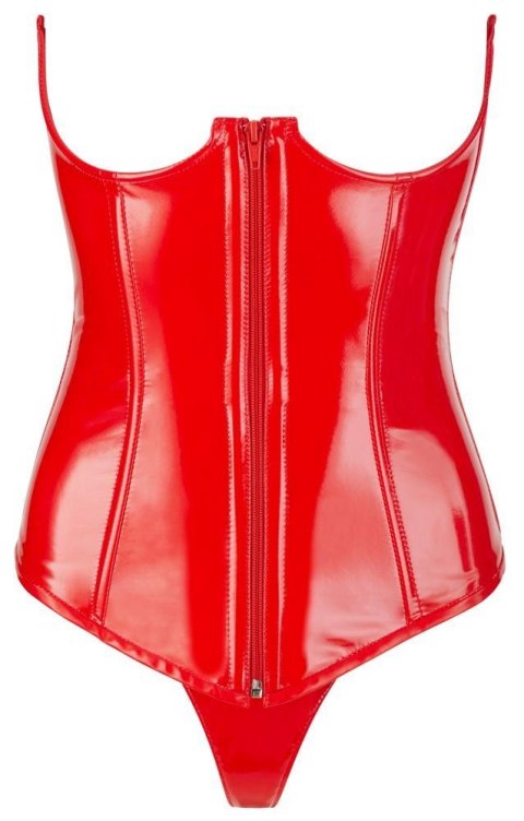 Vinyl Corset red L Black Level