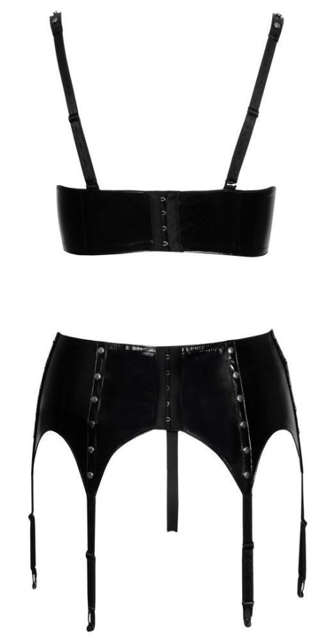 Vinyl Shelf Bra Set S Black Level