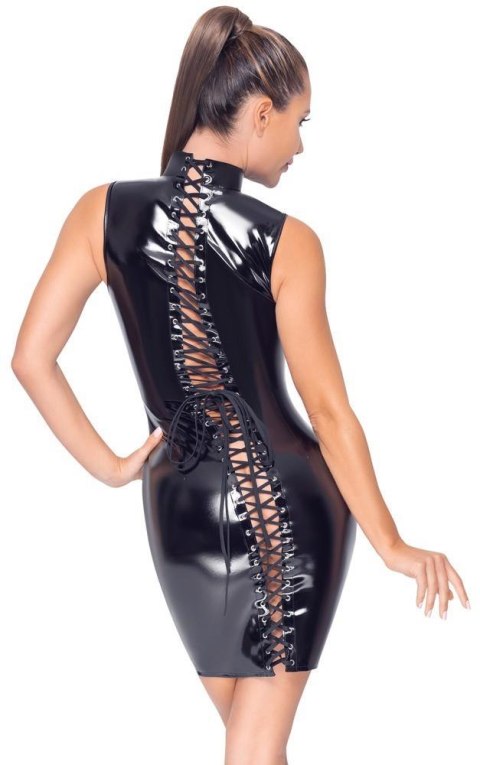 Vinyl Dress Lacing L Black Level Vinyl Dress Lacing L Black Level