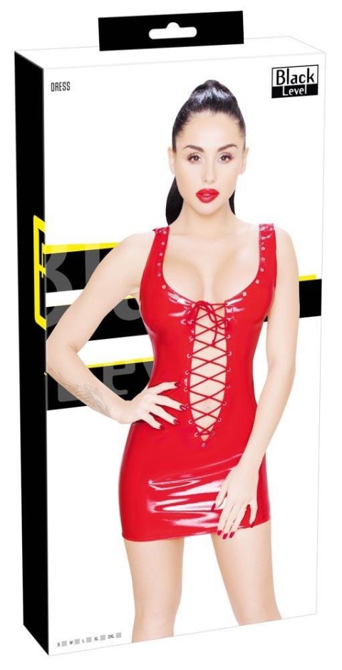 Vinyl Dress red 2XL Black Level Vinyl Dress red 2XL Black Level
