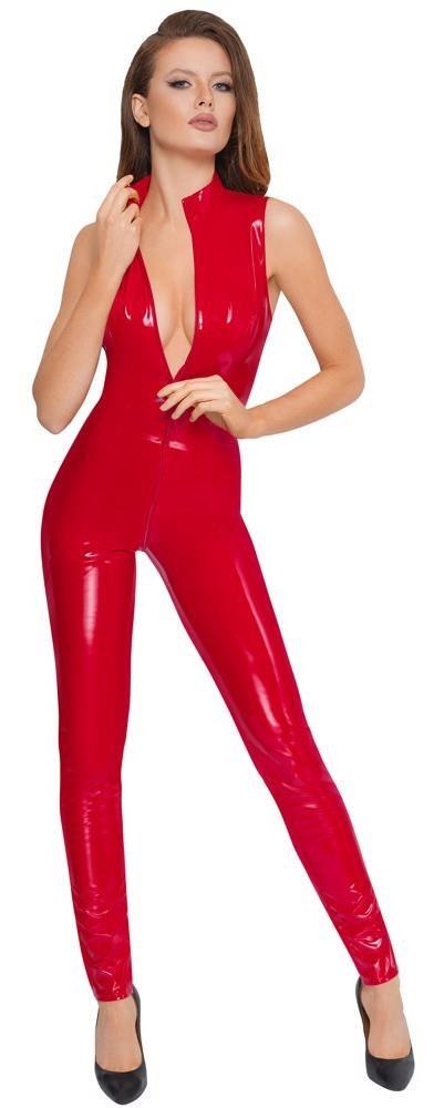Vinyl Jumpsuit red M Black Level