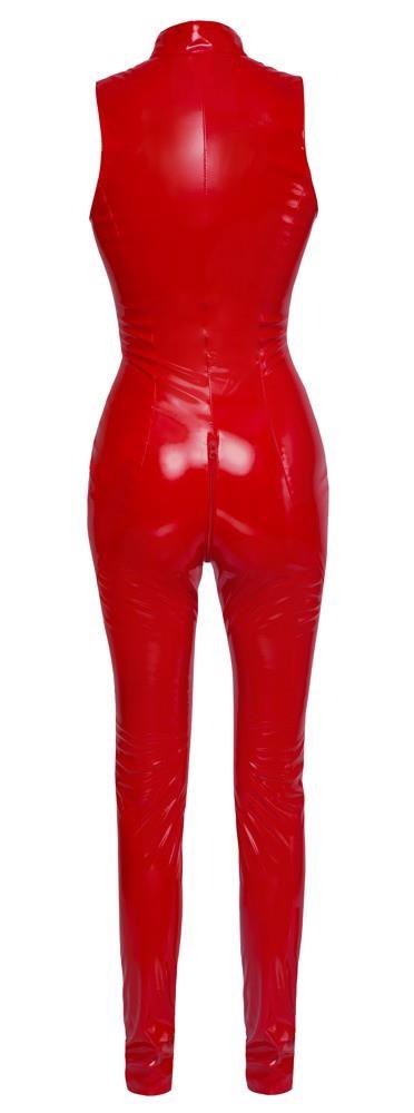 Vinyl Jumpsuit red M Black Level