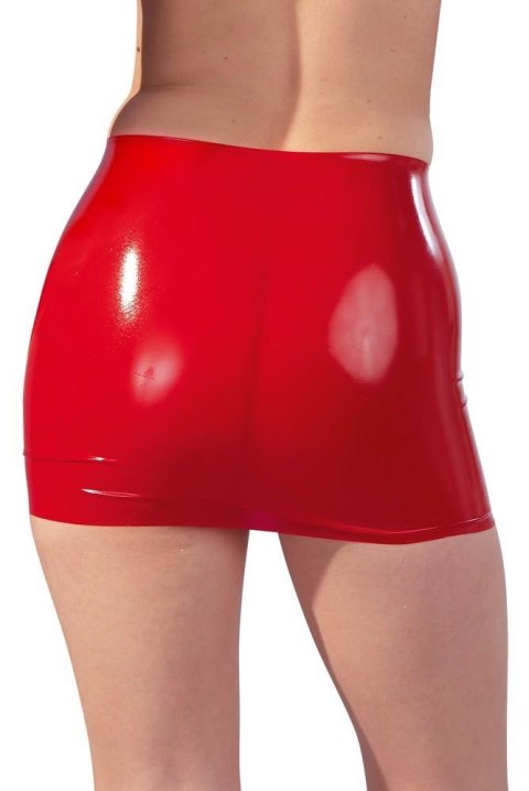 Latex Mini Skirt red L Late X Latex Mini Skirt red L Late X