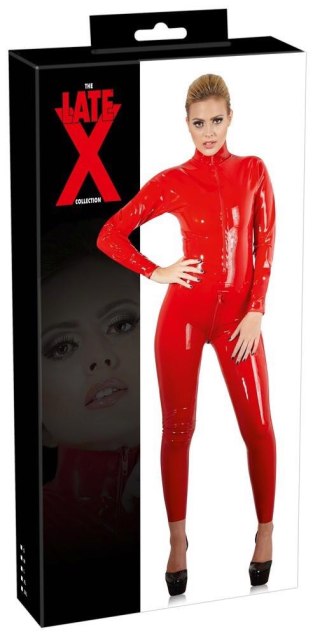 Latex Catsuit red 2XL Late X