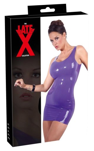Latex Mini Dress purple 2XL Late X