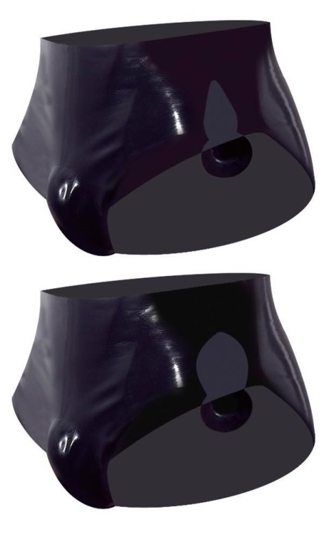 Men's Latex Briefs with Plug M Late X