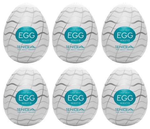Tenga Egg Wavy II Pack of 6 Tenga Tenga Egg Wavy II Pack of 6 Tenga