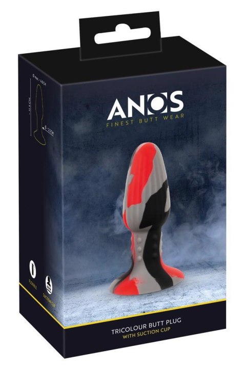 ANOS Triple Color Butt Plug w ANOS
