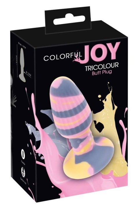 Colorful Joy Tricolour Butt Pl You2Toys
