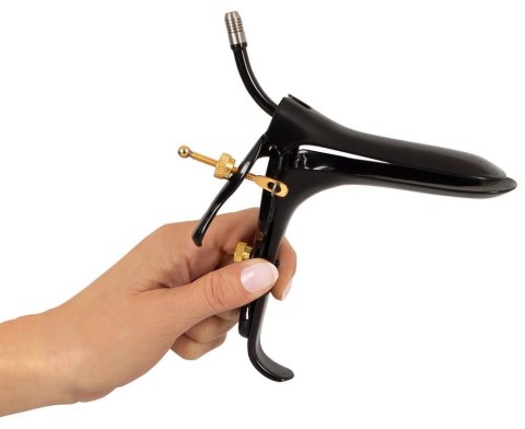 Speculum w Air&Liquid Tube Gol Fetish Collection