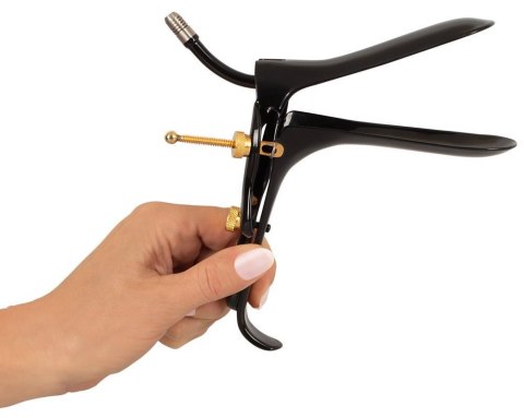 Speculum w Air&Liquid Tube Gol Fetish Collection