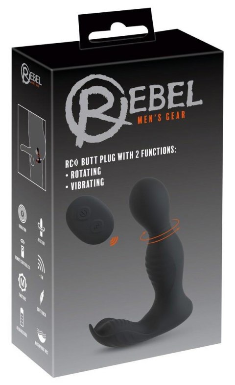 RC Butt Plug with 2 Functions Rebel
