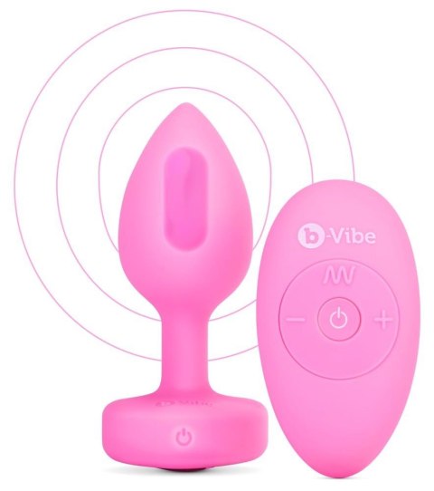 Vibrating Heart Plug S/M Pink B-Vibe