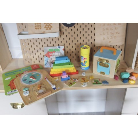 Tooky Toy Edukacyjne Pudełko Montessori Układanka Liczydło Tablica Pogody 6w1 od 3 Lat Tooky Toy Tooky Toy Edukacyjne Pudełko Montessori Układanka Liczydło Tablica Pogody 6w1 od 3 Lat Tooky Toy