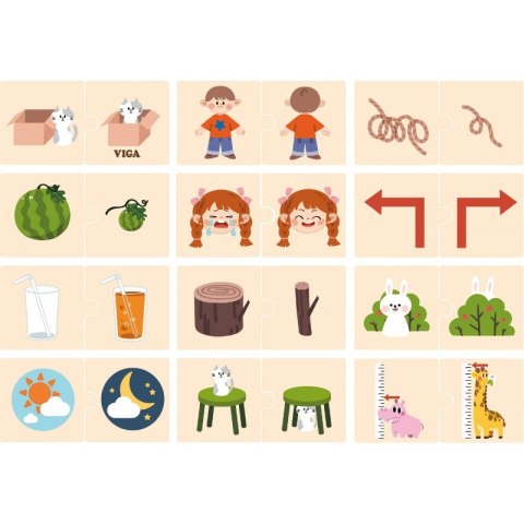 VIGA Drewniana Układanka Puzzle Przeciwieństwa Viga Toys VIGA Drewniana Układanka Puzzle Przeciwieństwa Viga Toys