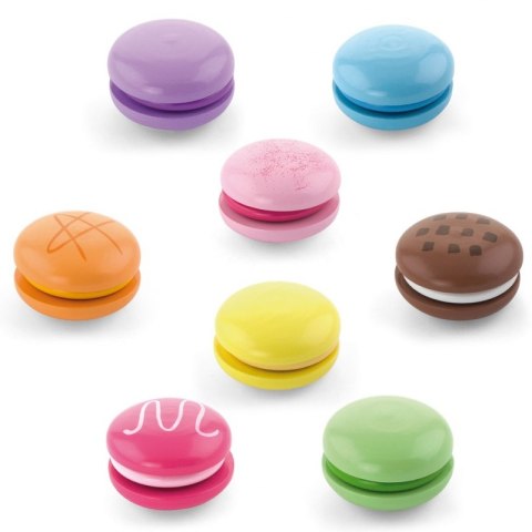 VIGA Drewniane Ciastka Kolorowe Ciasteczka Zestaw Makaroników 8 szt Viga Toys VIGA Drewniane Ciastka Kolorowe Ciasteczka Zestaw Makaroników 8 szt Viga Toys