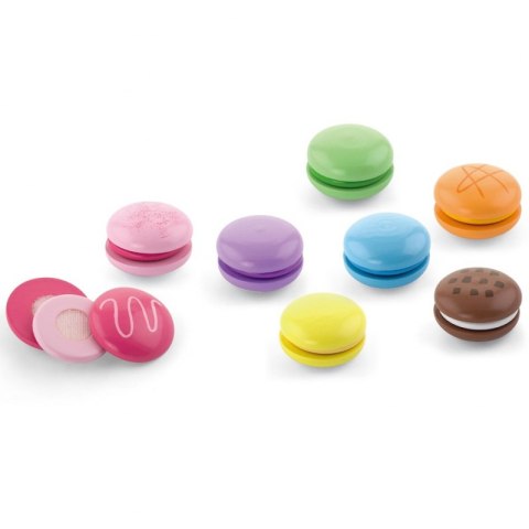 VIGA Drewniane Ciastka Kolorowe Ciasteczka Zestaw Makaroników 8 szt Viga Toys VIGA Drewniane Ciastka Kolorowe Ciasteczka Zestaw Makaroników 8 szt Viga Toys