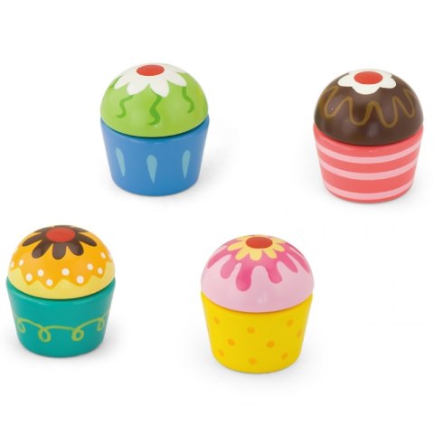 Viga Drewniane Ciasteczka Babeczki 4szt Viga Toys Viga Drewniane Ciasteczka Babeczki 4szt Viga Toys