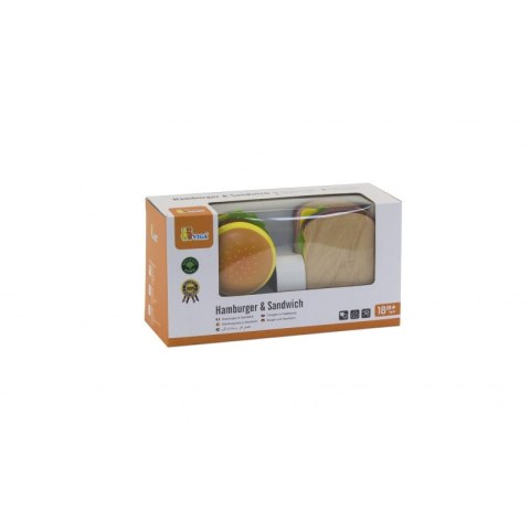 Viga Zestaw Do Krojenia Hamburger i Kanapka Viga Toys Viga Zestaw Do Krojenia Hamburger i Kanapka Viga Toys