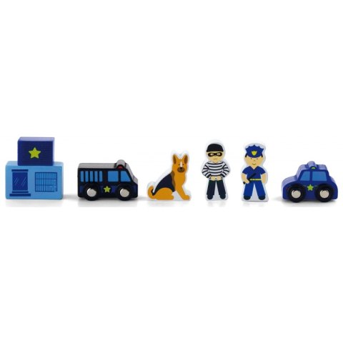 Viga Zestaw figurek - Policja - Akcesoria do kolejki Viga Toys Viga Zestaw figurek - Policja - Akcesoria do kolejki Viga Toys