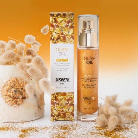 GLAM OIL Dry Glittering Oil Body and Hair 50 ml Exsens GLAM OIL Dry Glittering Oil Body and Hair 50 ml Exsens